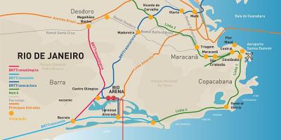 Mapa Rio Arena kokapena