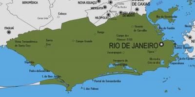 Mapa Rio Bonito udalerriko