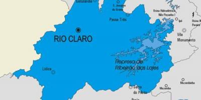 Mapa Rio Claro udalerriko