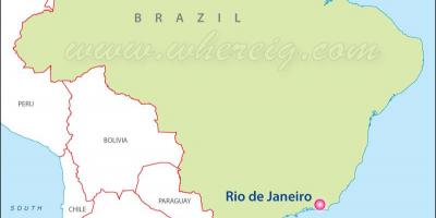 Mapa Rio de Janeiro Brasil