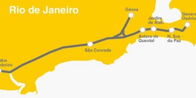 Mapa Rio de Janeiro metro - Line 4