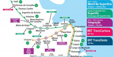Mapa Rio de Janeiro metroa