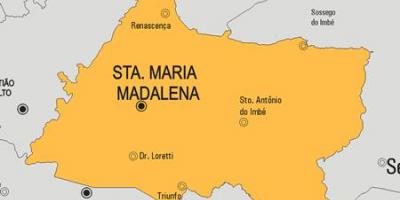 Mapa Santa Maria Madalena udalerriko