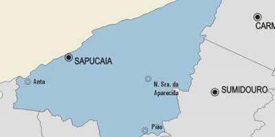 Mapa Sapucaia udalerriko
