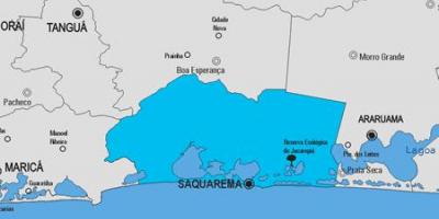 Mapa Saquarema udalerriko