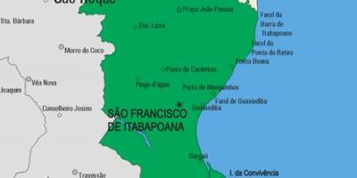 Mapa São Fidélis udalerriko