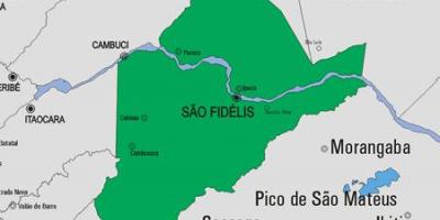 Mapa São Francisco de Itabapoana udalerriko