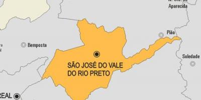 Mapa São José egin Vale do Rio Preto udalerriko