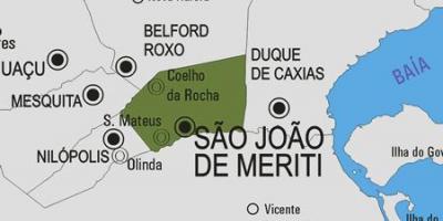 Mapa São João de Meriti udalerriko