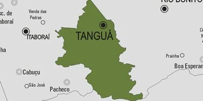 Mapa Tanguá udalerriko